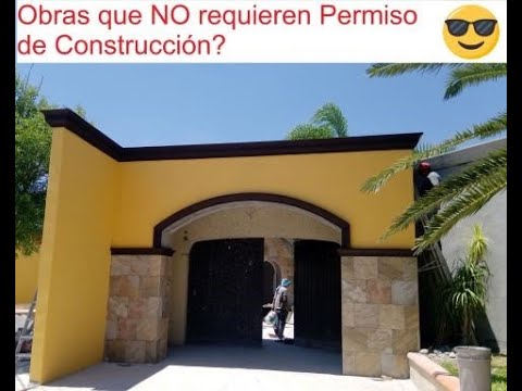 ¿Qué obra no necesita permiso?