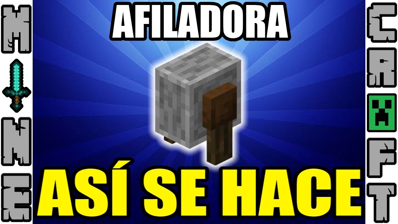 ¿Cómo se hace un afilador en Minecraft? 1 ¿Cómo se hace un afilador en Minecraft?