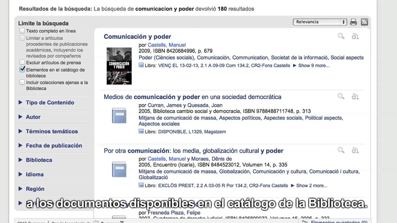 ¿Cómo se busca un libro?