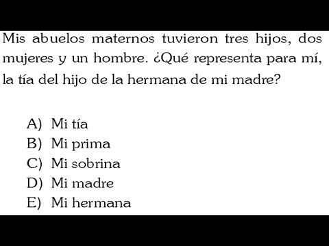 ¿Quién es la única prima de la hermana de mi prima? 1 ¿Quién es la única prima de la hermana de mi prima?