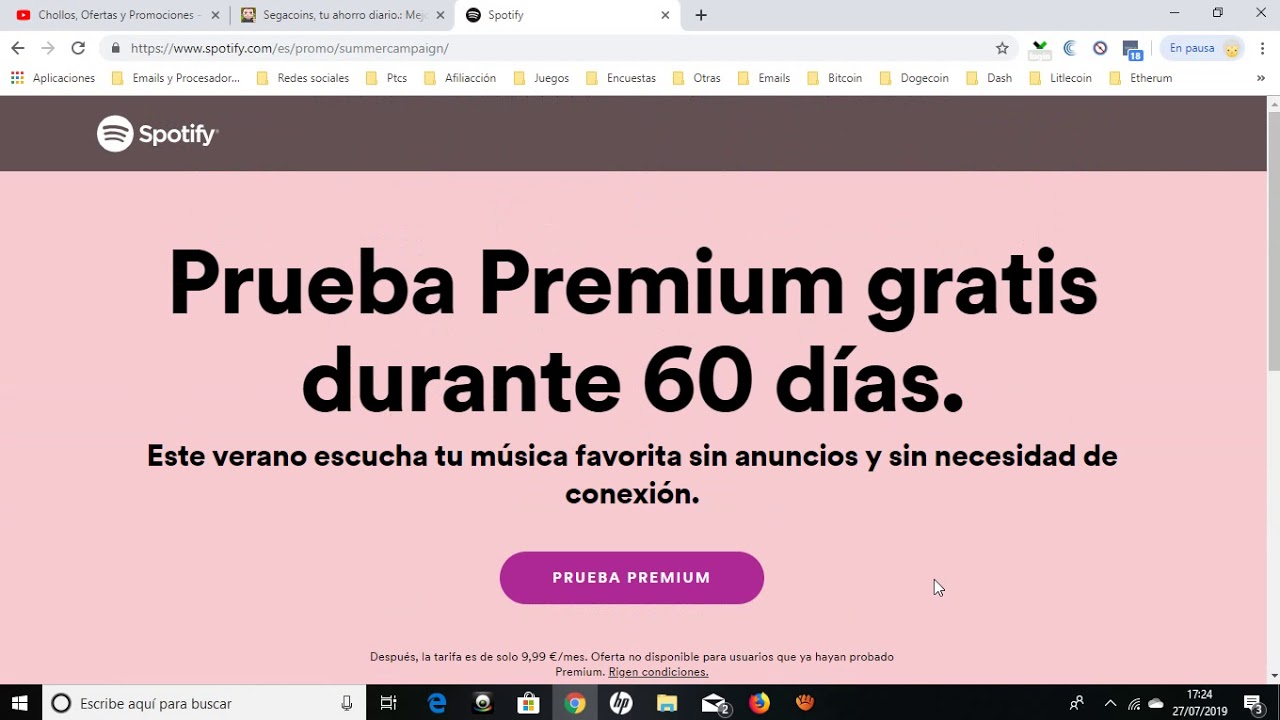 ¿Cómo regalar 2 meses de Spotify?