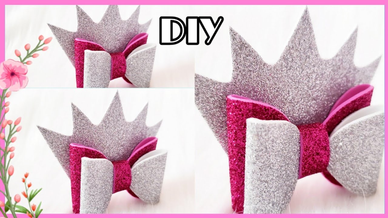 ¿Cómo hacer lazos de foami para niña?